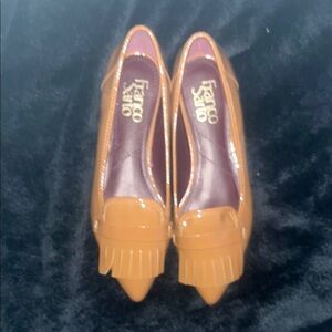 Franco Sarto Women's Brown Fringe Loafers